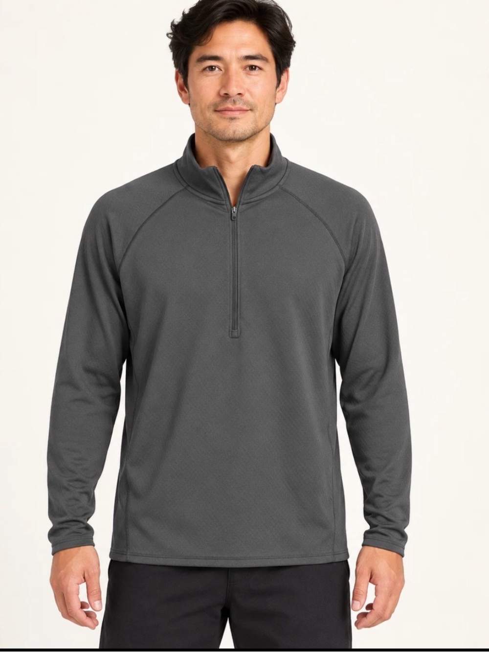 Patagonia Men's Capilene Midweight Charcoal Half-Zip Baselayer